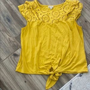 Yellow blouse